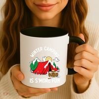 Winter Camping Is SMore Fun Smore Lover Campfire Vibes Camp Coffee Mug thumb 3