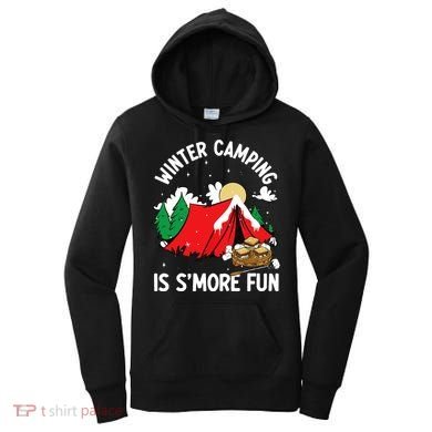 Winter Camping Is SMore Fun Smore Lover Campfire Vibes Camp Women's Hoodie