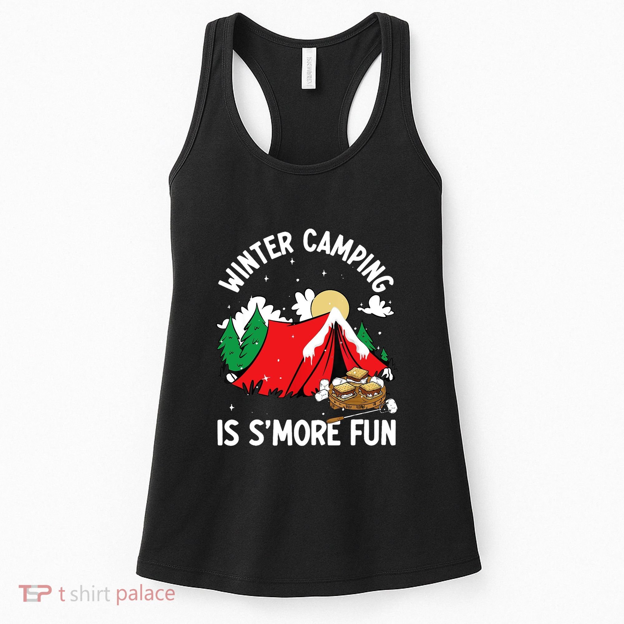 Winter Camping Is SMore Fun Smore Lover Campfire Vibes Camp Women's Tank Top
