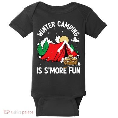 Winter Camping Is SMore Fun Smore Lover Campfire Vibes Camp Baby Bodysuit