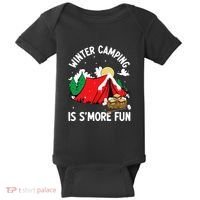 Winter Camping Is SMore Fun Smore Lover Campfire Vibes Camp Baby Bodysuit thumb 0