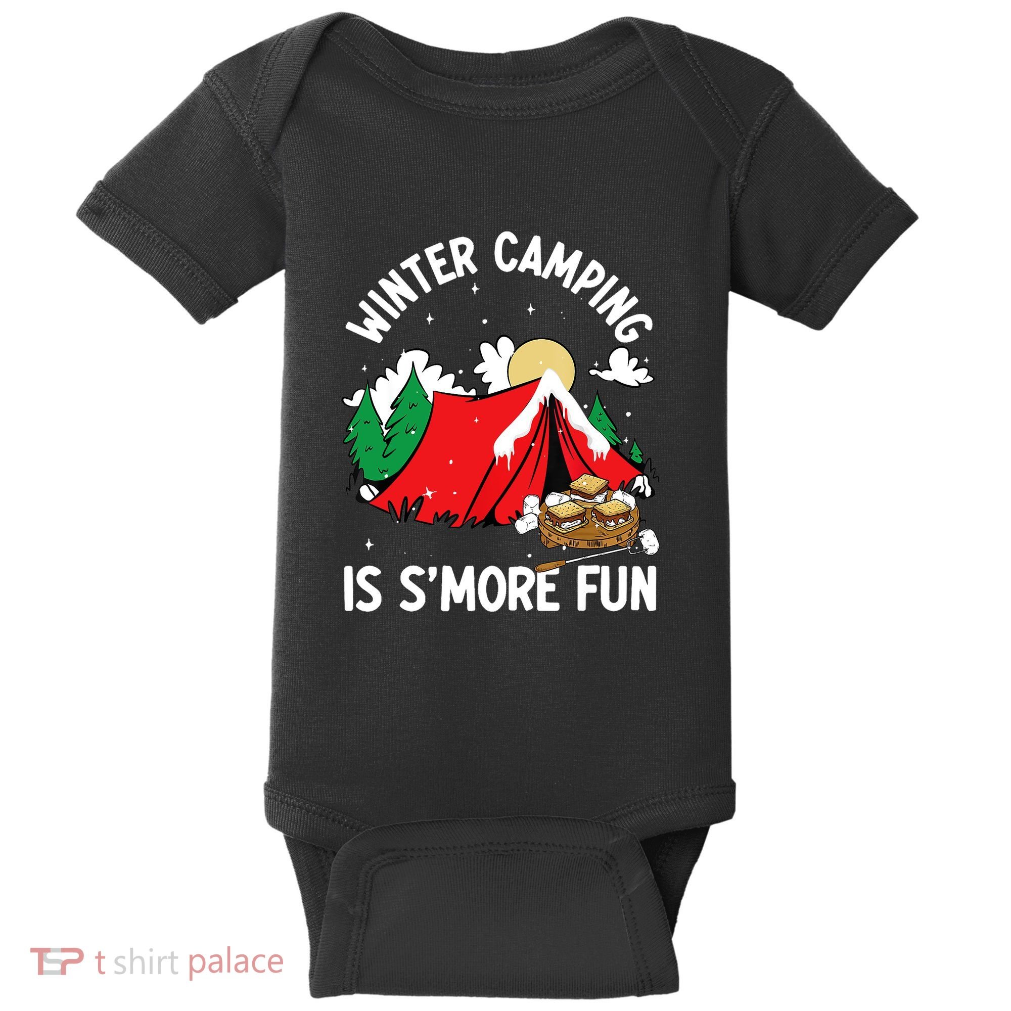Winter Camping Is SMore Fun Smore Lover Campfire Vibes Camp Baby Bodysuit
