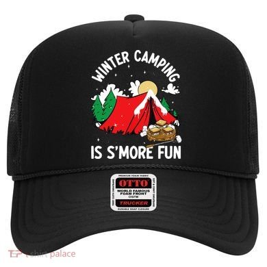 Winter Camping Is SMore Fun Smore Lover Campfire Vibes Camp Hat
