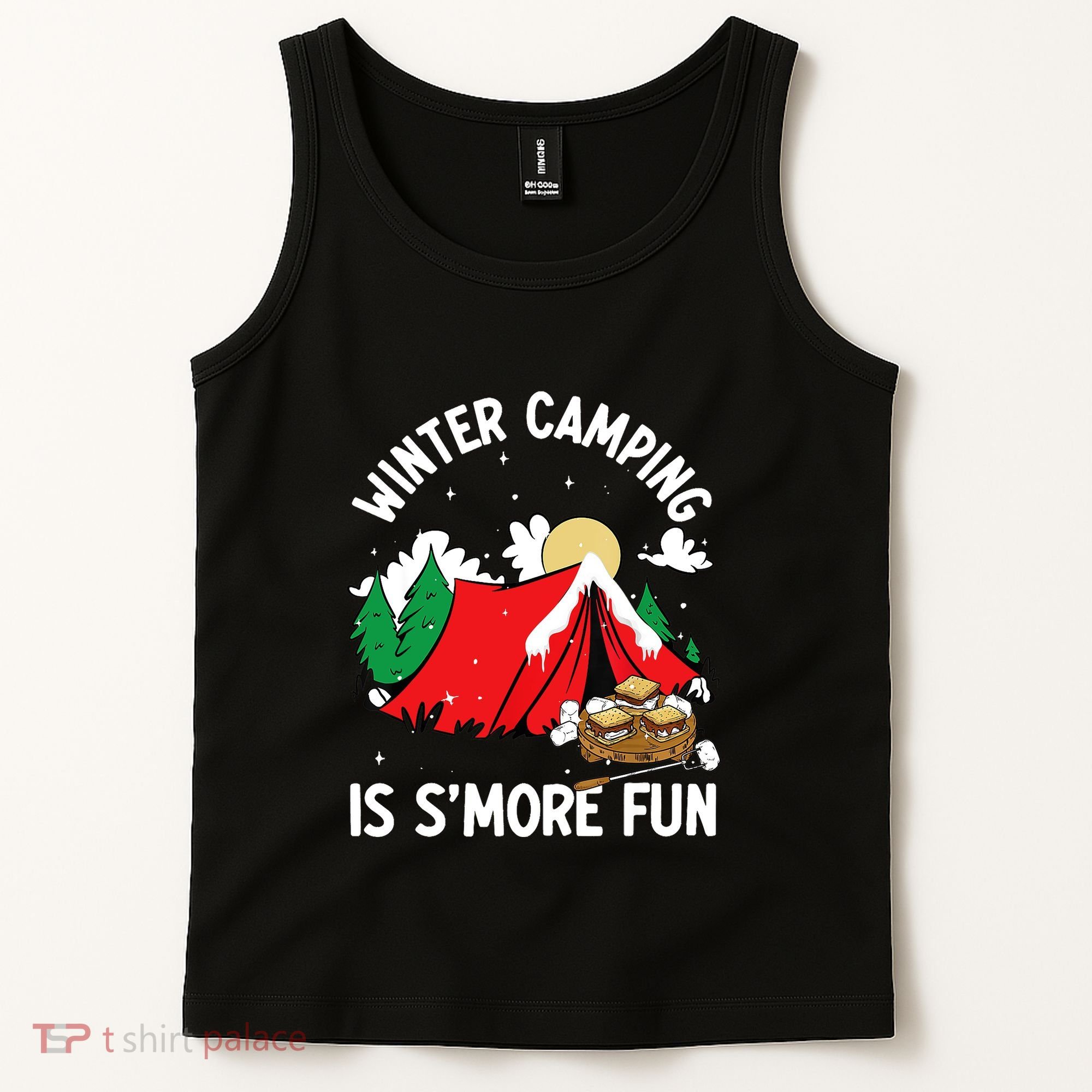 Winter Camping Is SMore Fun Smore Lover Campfire Vibes Camp Tank Top