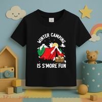 Winter Camping Is SMore Fun Smore Lover Campfire Vibes Camp Toddler T-Shirt thumb 3