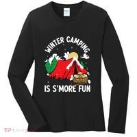 Winter Camping Is SMore Fun Smore Lover Campfire Vibes Camp Women's Long Sleeve Shirt thumb 0