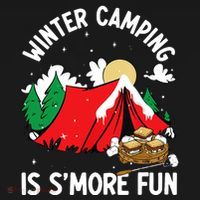 Winter Camping Is SMore Fun Smore Lover Campfire Vibes Camp Women's T-Shirt thumb 6