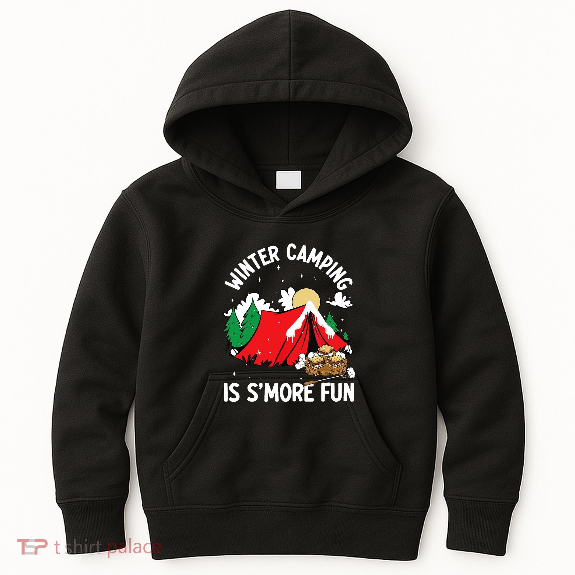 Winter Camping Is SMore Fun Smore Lover Campfire Vibes Camp Kids Hoodie