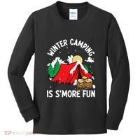 Winter Camping Is SMore Fun Smore Lover Campfire Vibes Camp Kids Long Sleeve Shirt thumb 0