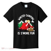 Winter Camping Is SMore Fun Smore Lover Campfire Vibes Camp Kids T-Shirt thumb 0
