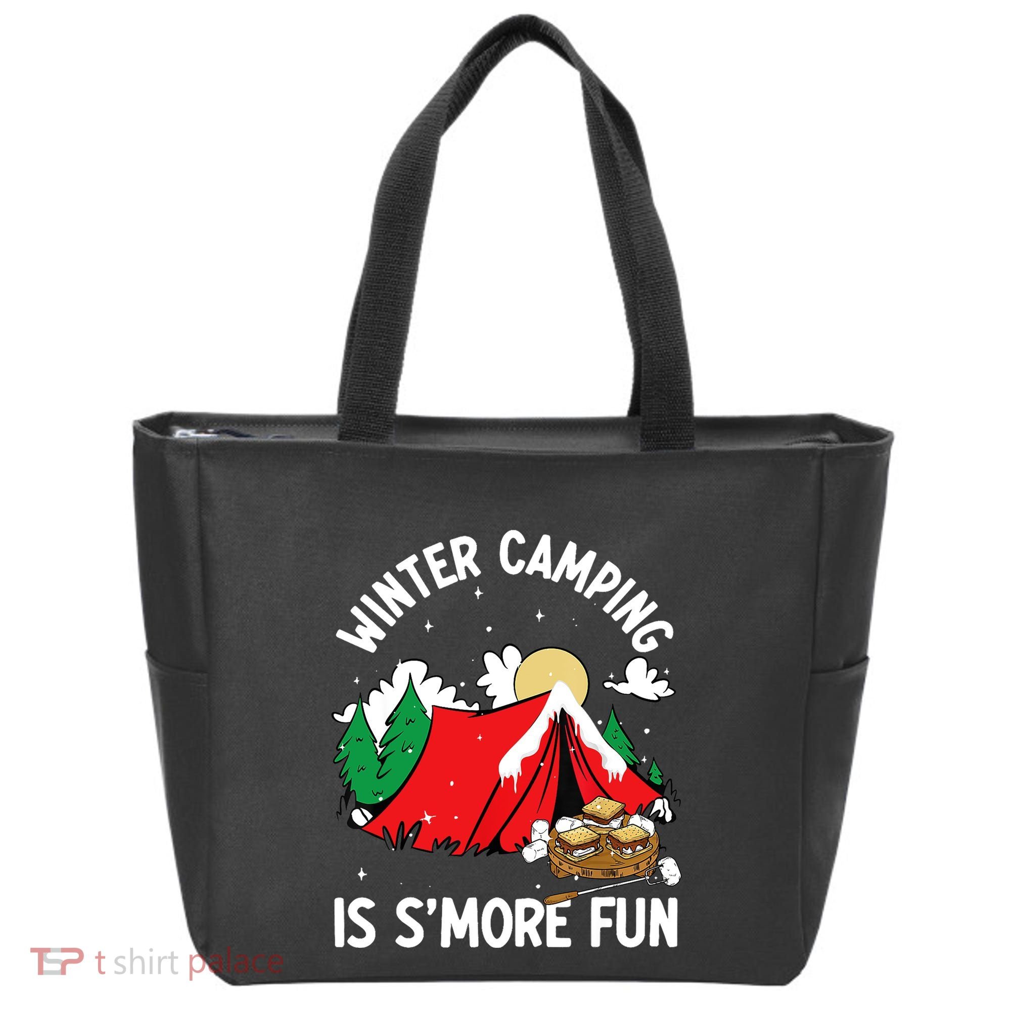 Winter Camping Is SMore Fun Smore Lover Campfire Vibes Camp Tote Bag