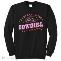 Western Country It's Not Easy Being A Cow Floral Hat Sweatshirt thumb 0
