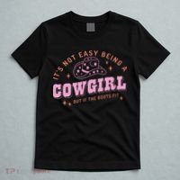 Western Country It's Not Easy Being A Cow Floral Hat T-Shirt thumb 5