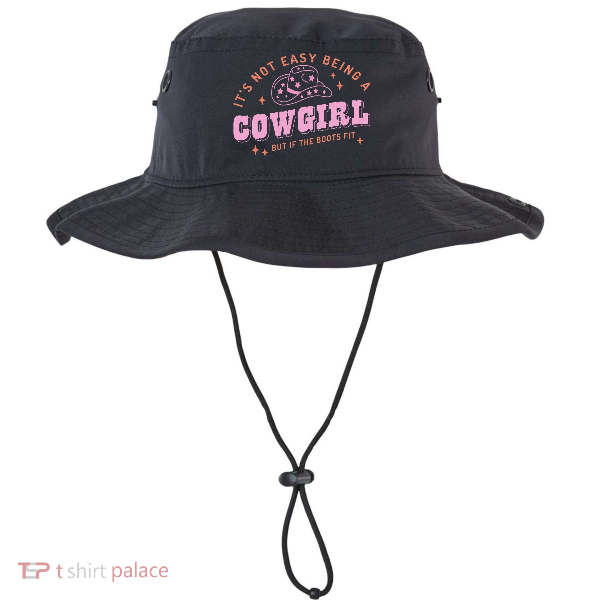 Western Country It's Not Easy Being A Cow Floral Hat Bucket Hat