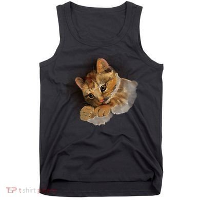 Watercolor Cat Illustration Tank Top