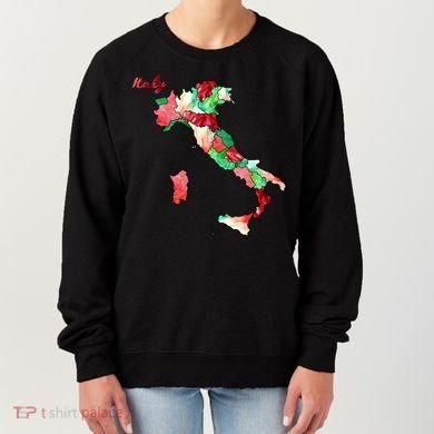 Watercolor Countries Italy Women's Sweatshirt