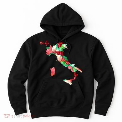Watercolor Countries Italy Hoodie
