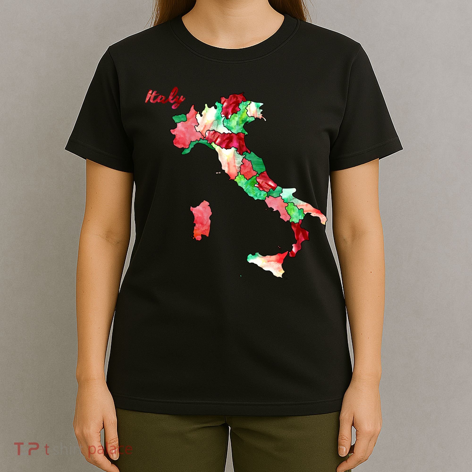 Watercolor Countries Italy T-Shirt