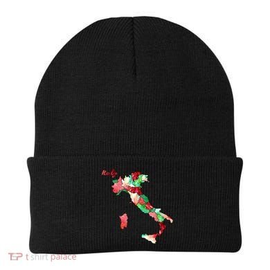 Watercolor Countries Italy Beanie