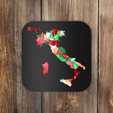 Watercolor Countries Italy Coaster