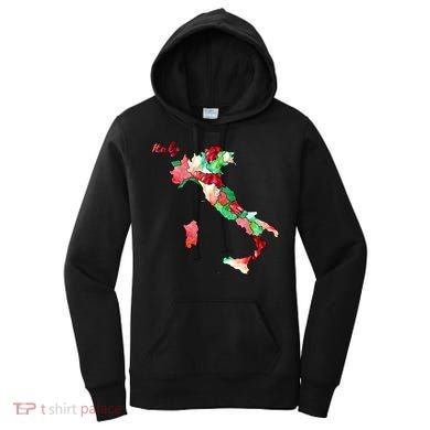 Watercolor Countries Italy Women's Hoodie