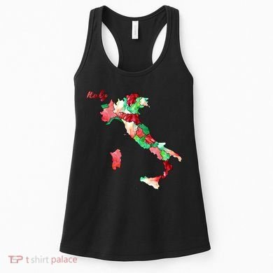 Watercolor Countries Italy Women's Tank Top