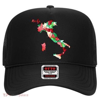 Watercolor Countries Italy Hat