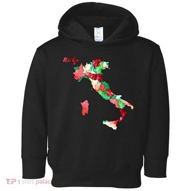 Watercolor Countries Italy Toddler Hoodie