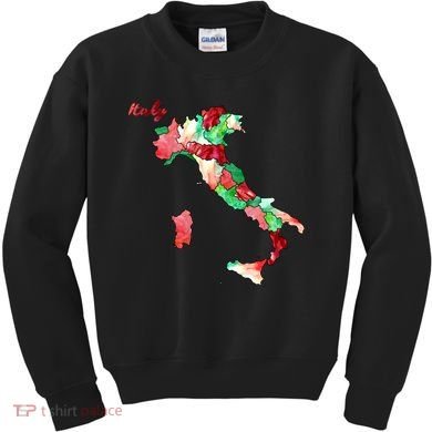 Watercolor Countries Italy Kids Sweatshirt