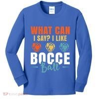 What Can I Say? I Like Bocce Ball Gift Kids Long Sleeve Shirt thumb 0