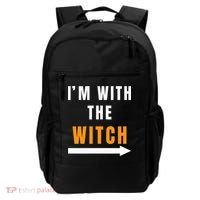 witch costume I'm With The Witch Funny Halloween Backpack thumb 0
