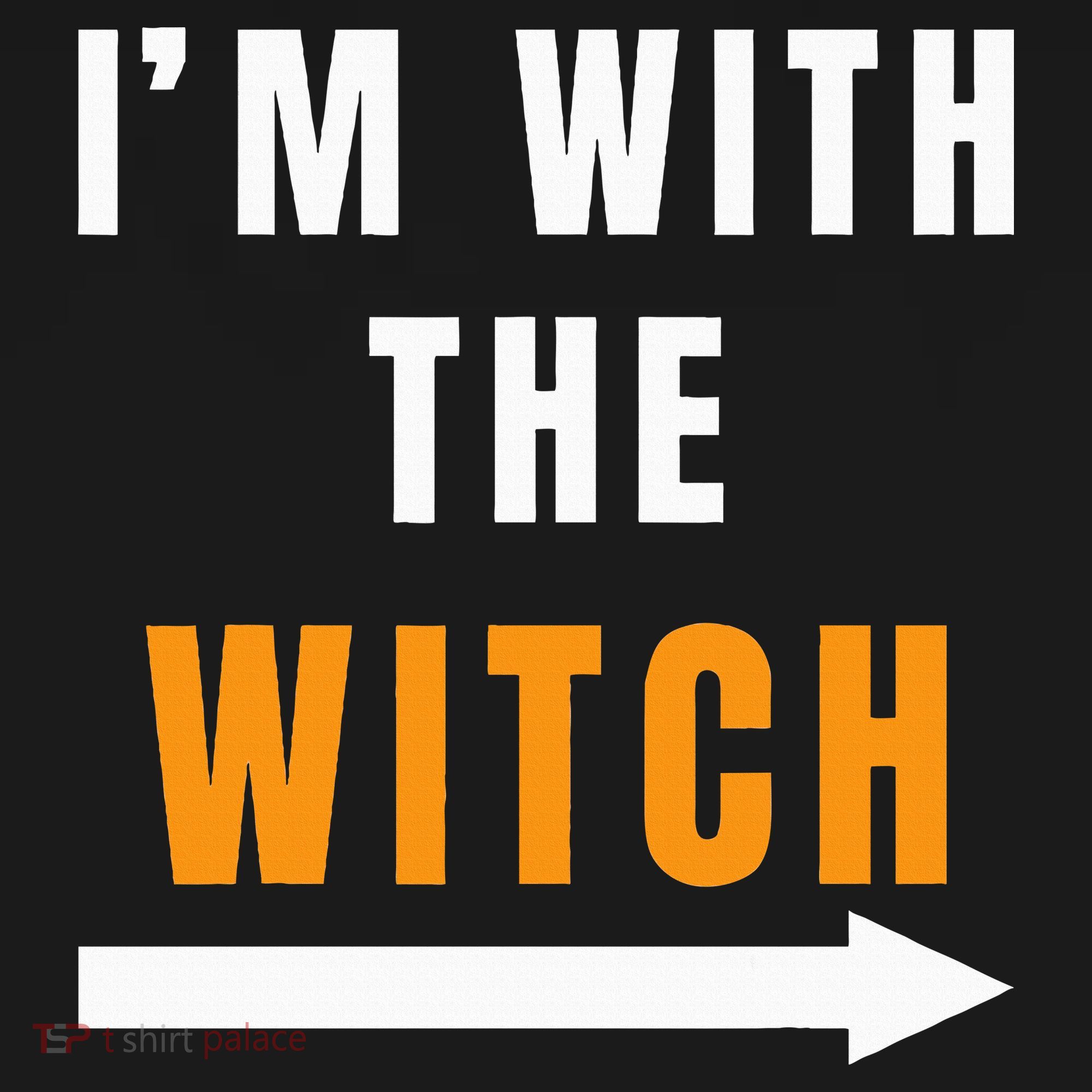 witch costume I'm With The Witch Funny Halloween Tall Hoodie