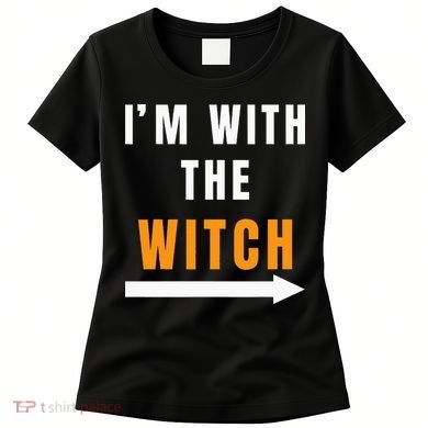 witch costume I'm With The Witch Funny Halloween Women's T-Shirt