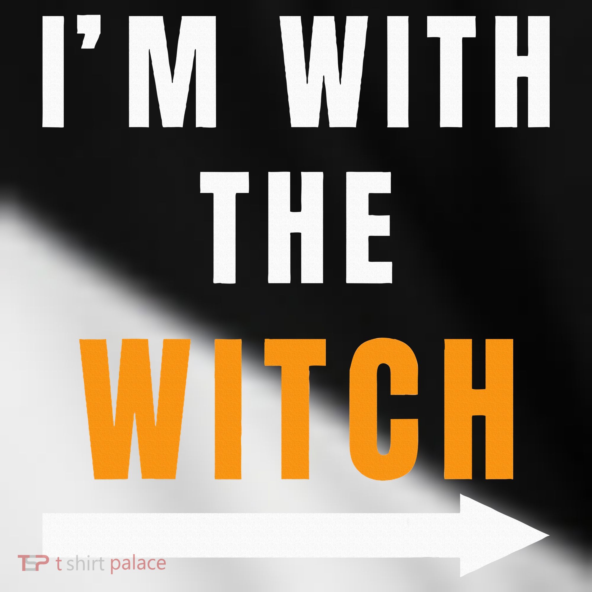 witch costume I'm With The Witch Funny Halloween Toddler Fine Jersey T-Shirt