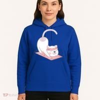 Womens Cat International Yoga Day Hoodie thumb 5