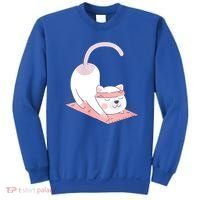 Womens Cat International Yoga Day Sweatshirt thumb 0