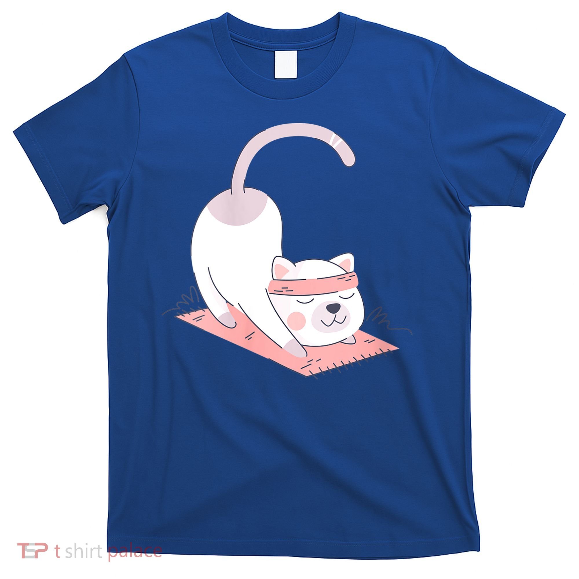 Womens Cat International Yoga Day T-Shirt