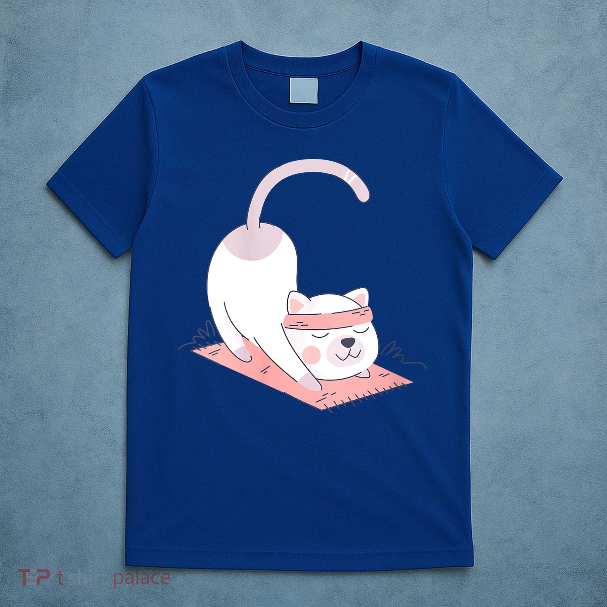 Womens Cat International Yoga Day T-Shirt