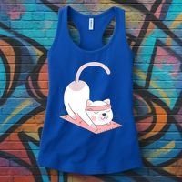Womens Cat International Yoga Day Women's Tank Top thumb 3