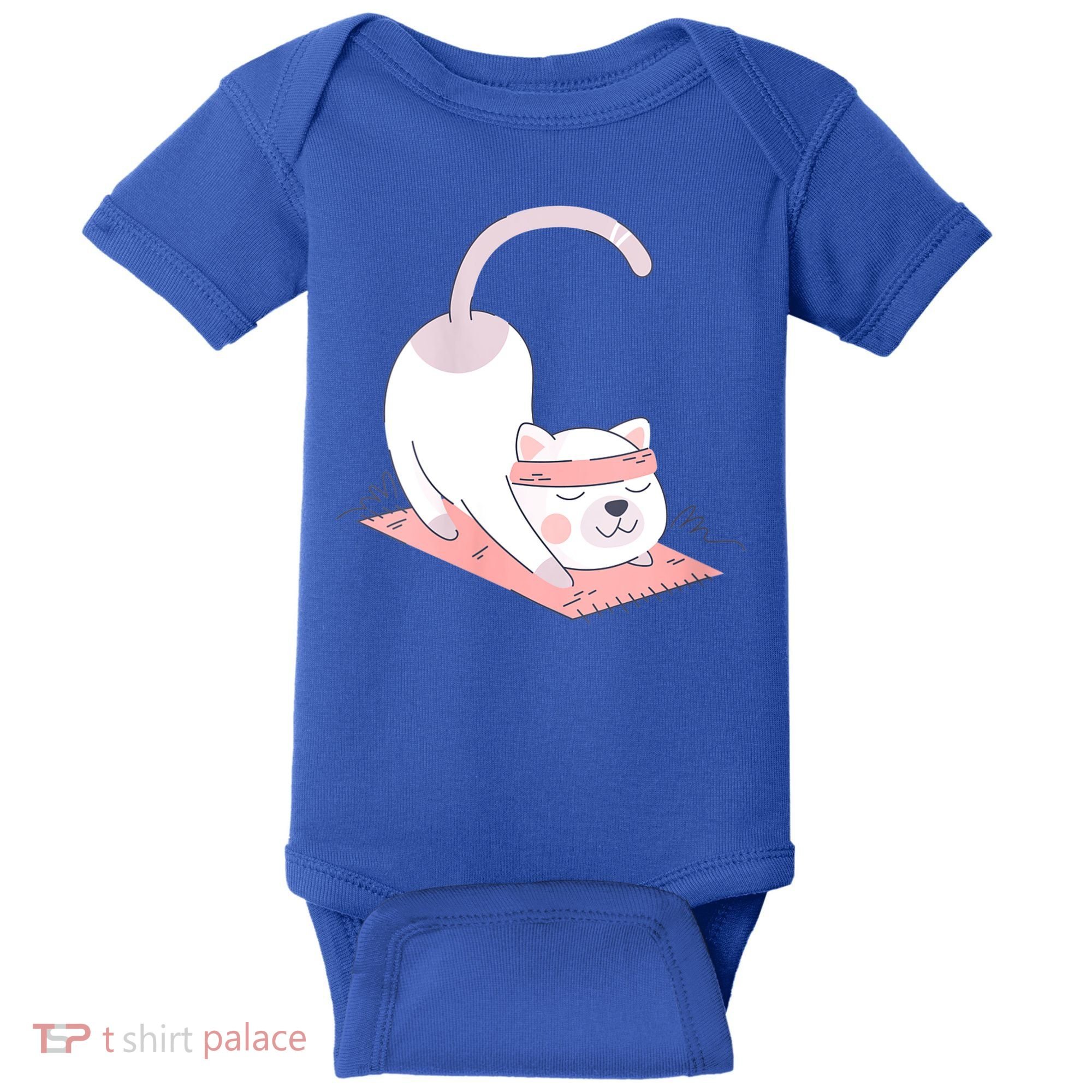 Womens Cat International Yoga Day Baby Bodysuit