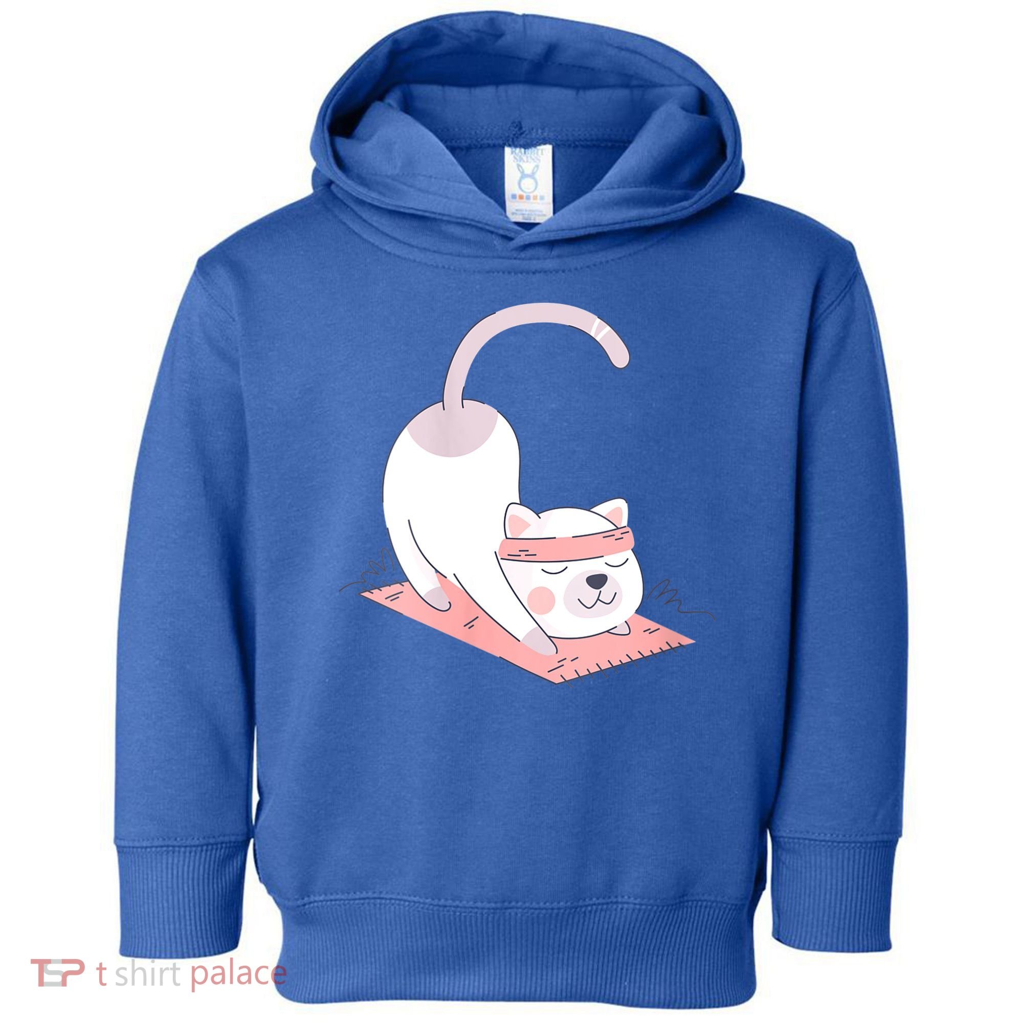 Womens Cat International Yoga Day Toddler Hoodie