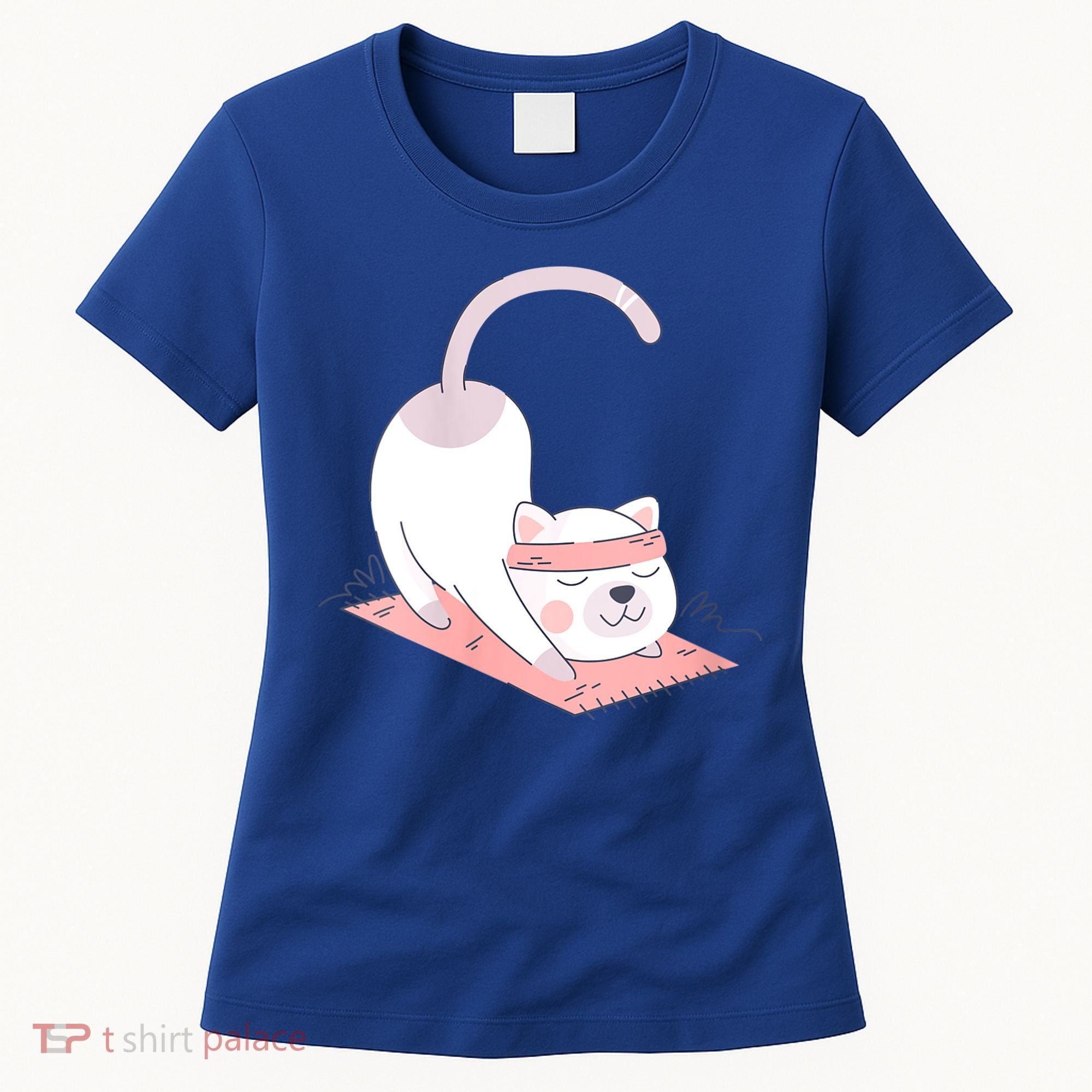 Womens Cat International Yoga Day Women's T-Shirt