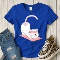 Womens Cat International Yoga Day Women's T-Shirt thumb 3