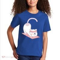 Womens Cat International Yoga Day Kids T-Shirt thumb 2