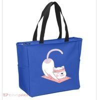 Womens Cat International Yoga Day Tote Bag thumb 2