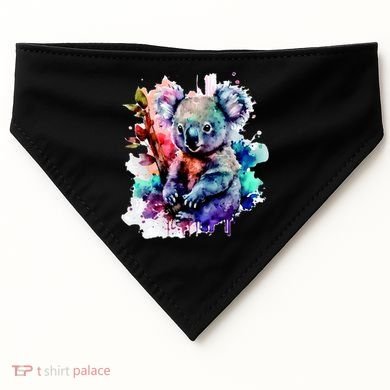 Water Color Koala USA-Made Doggie Bandana