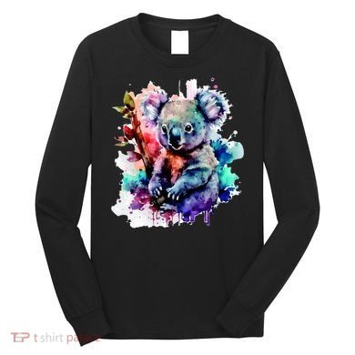 Water Color Koala Long Sleeve Shirt