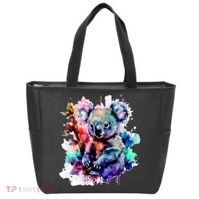 Water Color Koala Tote Bag