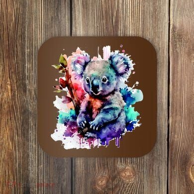 Water Color Koala Coaster