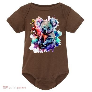Water Color Koala Baby Bodysuit